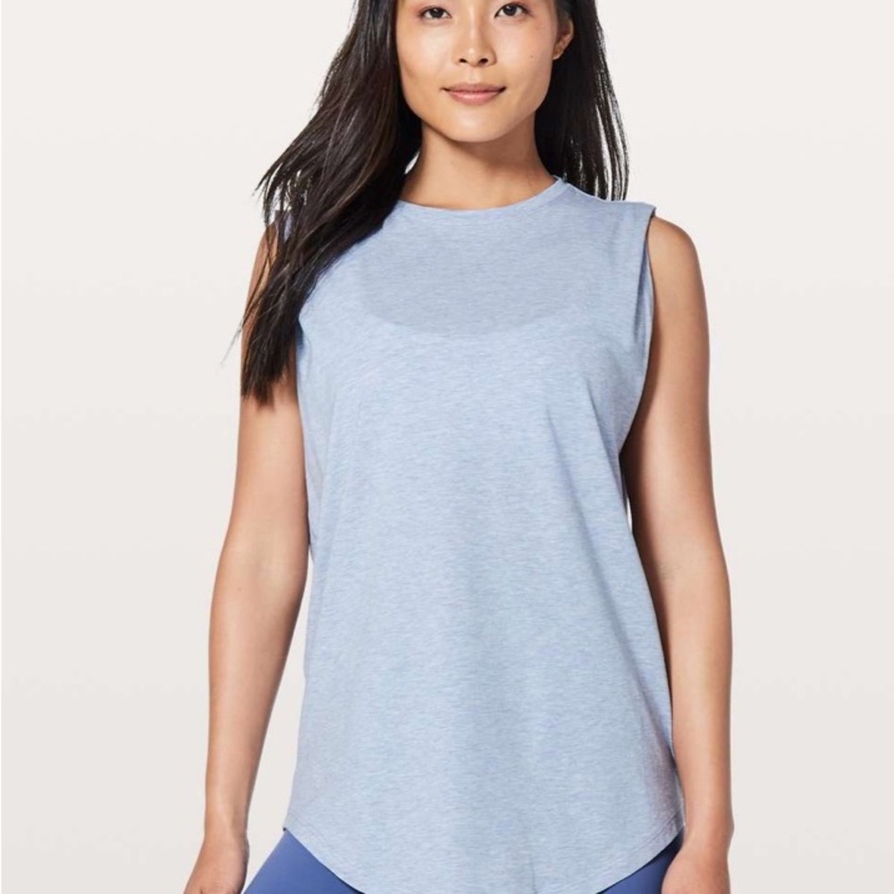lululemon athletica Light Blue Tank Top